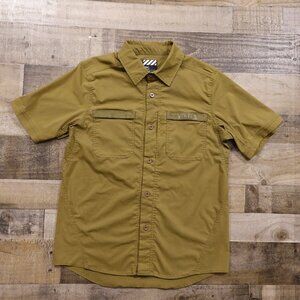 Viktos Sofari Ops Shirt Men’s Medium Olive Tactical Stretch Button-Up